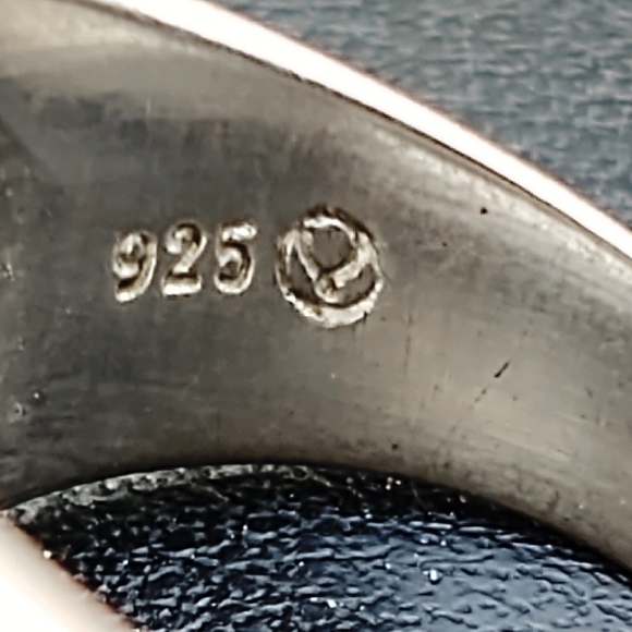 Vintage Abstract Mid-Century Modern Sterling Silver Ring- Size 8.5 - Picture 6 of 6